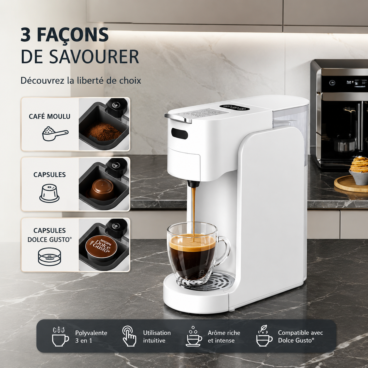Machine a café expresso Blanche