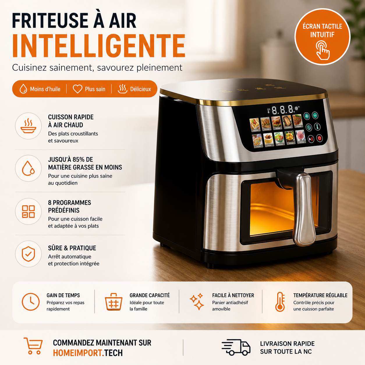 Friteuse a air intelligente